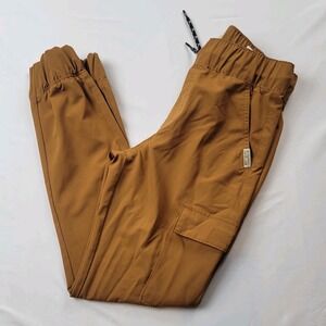 Weatherproof Vintage Jogger Pants Womens M 10/12 Brown Stretch Tapered Leg